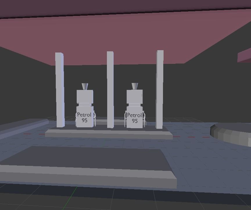 Petrol Station 3D model_12