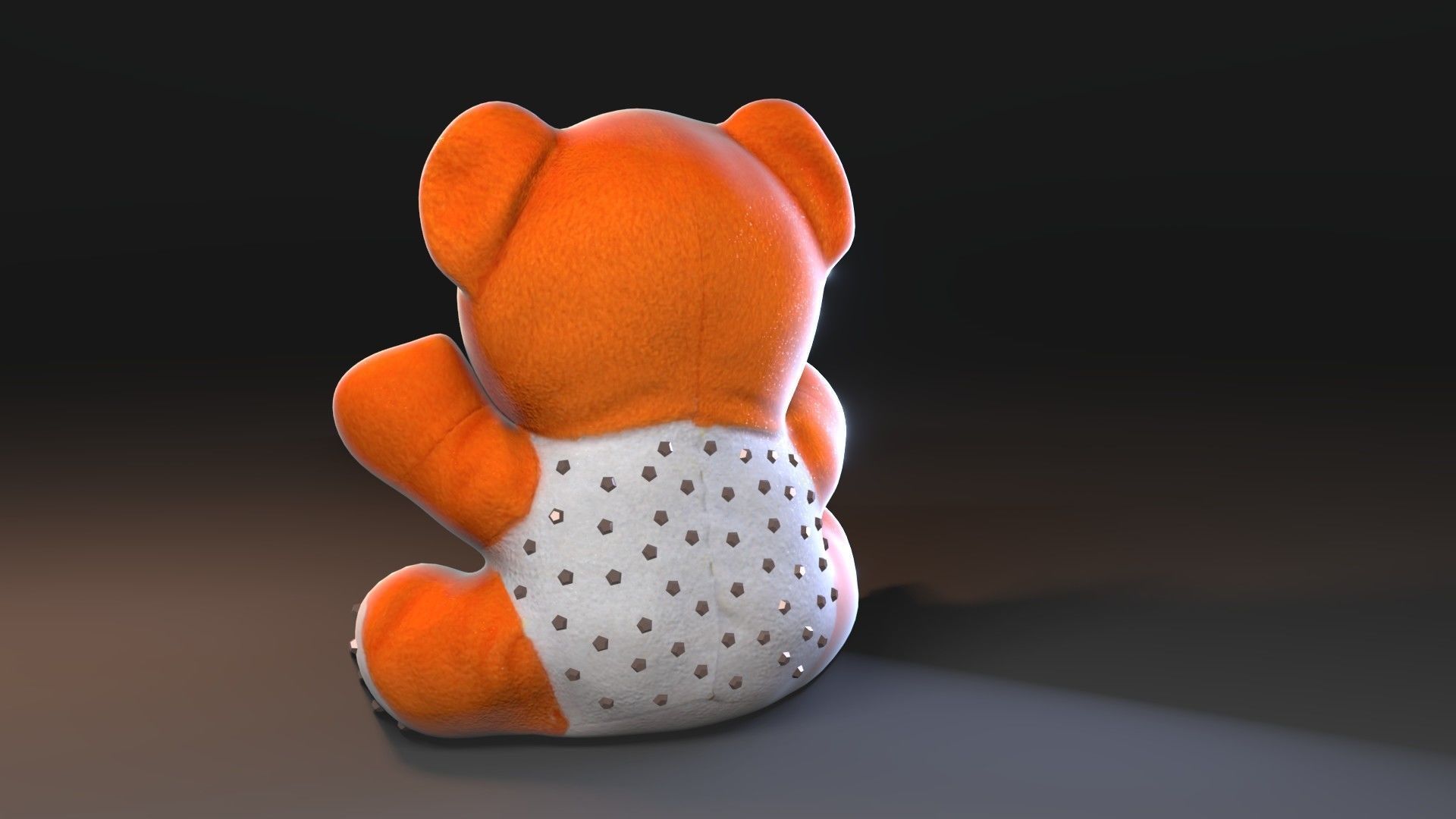 Plush Bear Free 3D model_2
