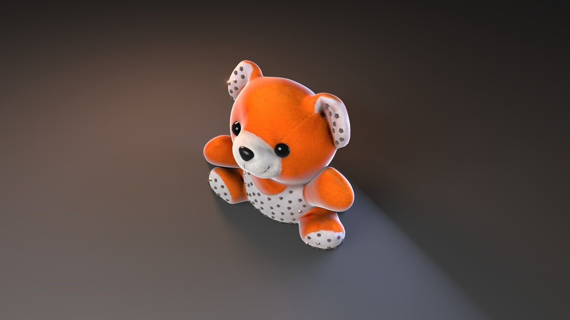 Plush Bear Free 3D model_4