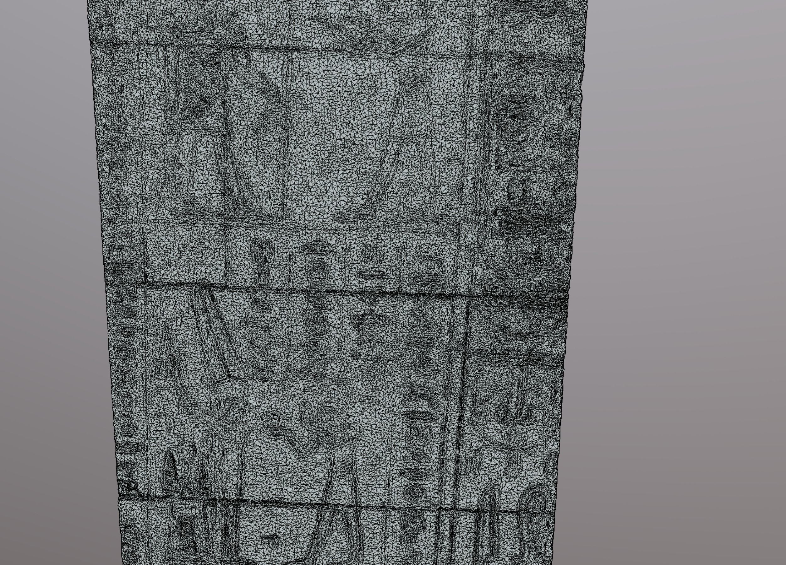 Egyptian Stone Hieroglyph wall 3D scan Photogrammetry 2 3D model_12