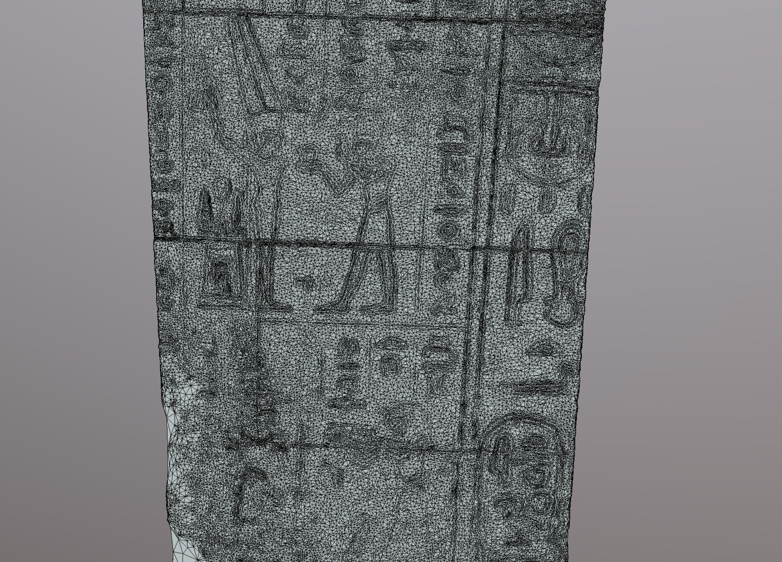 Egyptian Stone Hieroglyph wall 3D scan Photogrammetry 2 3D model_11