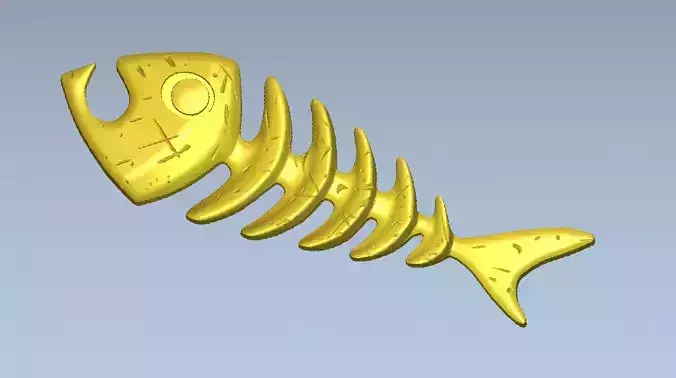Fish skeleton