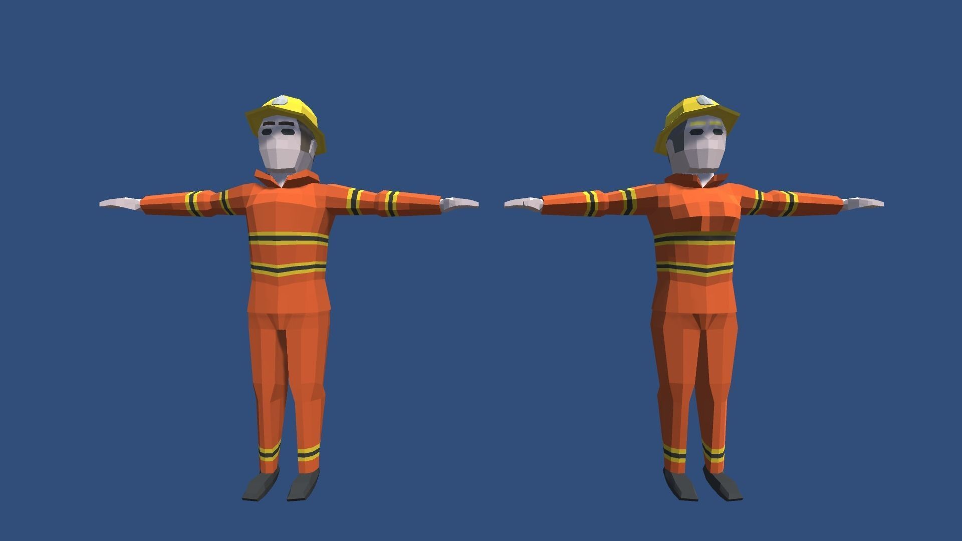 9t5 Low Poly Characters - Occupations Low-poly 3D model_8