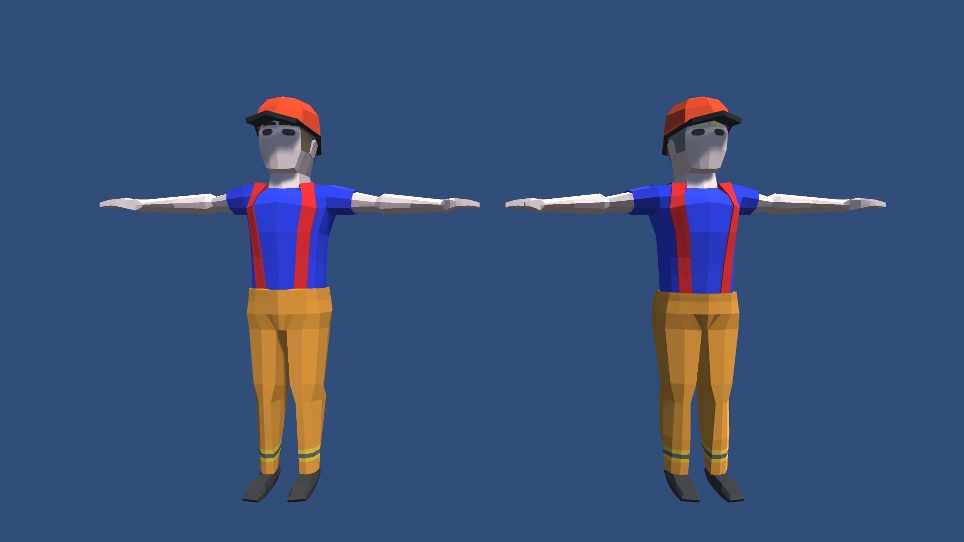9t5 Low Poly Characters - Occupations Low-poly 3D model_10