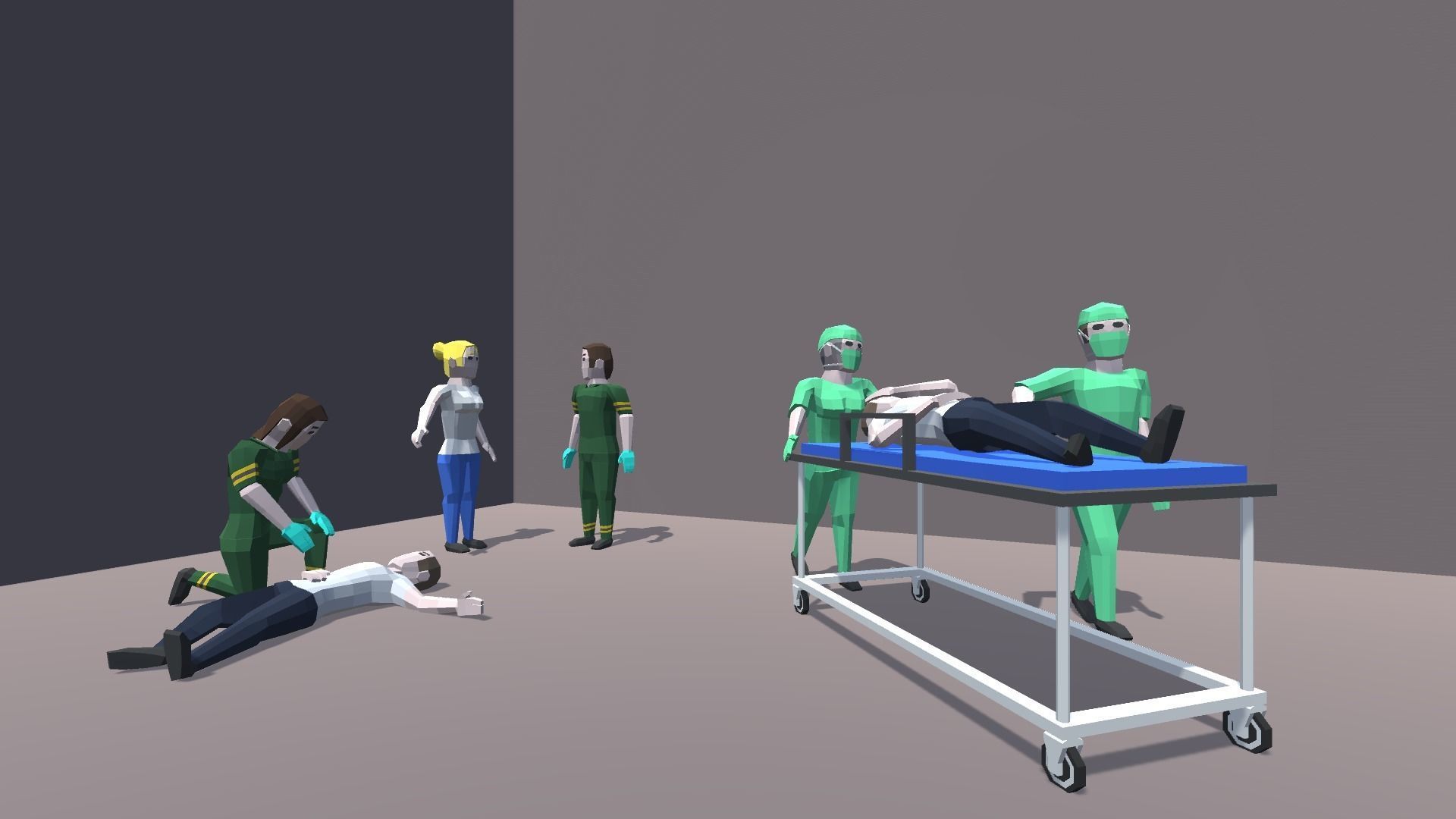 9t5 Low Poly Characters - Occupations Low-poly 3D model_17