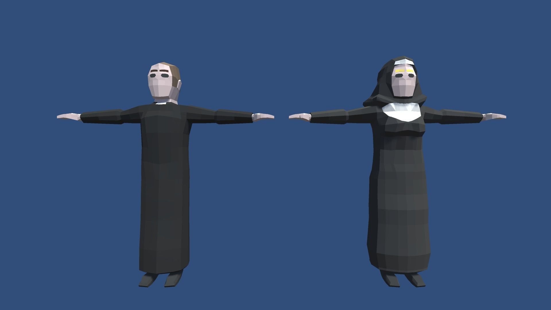 9t5 Low Poly Characters - Occupations Low-poly 3D model_11