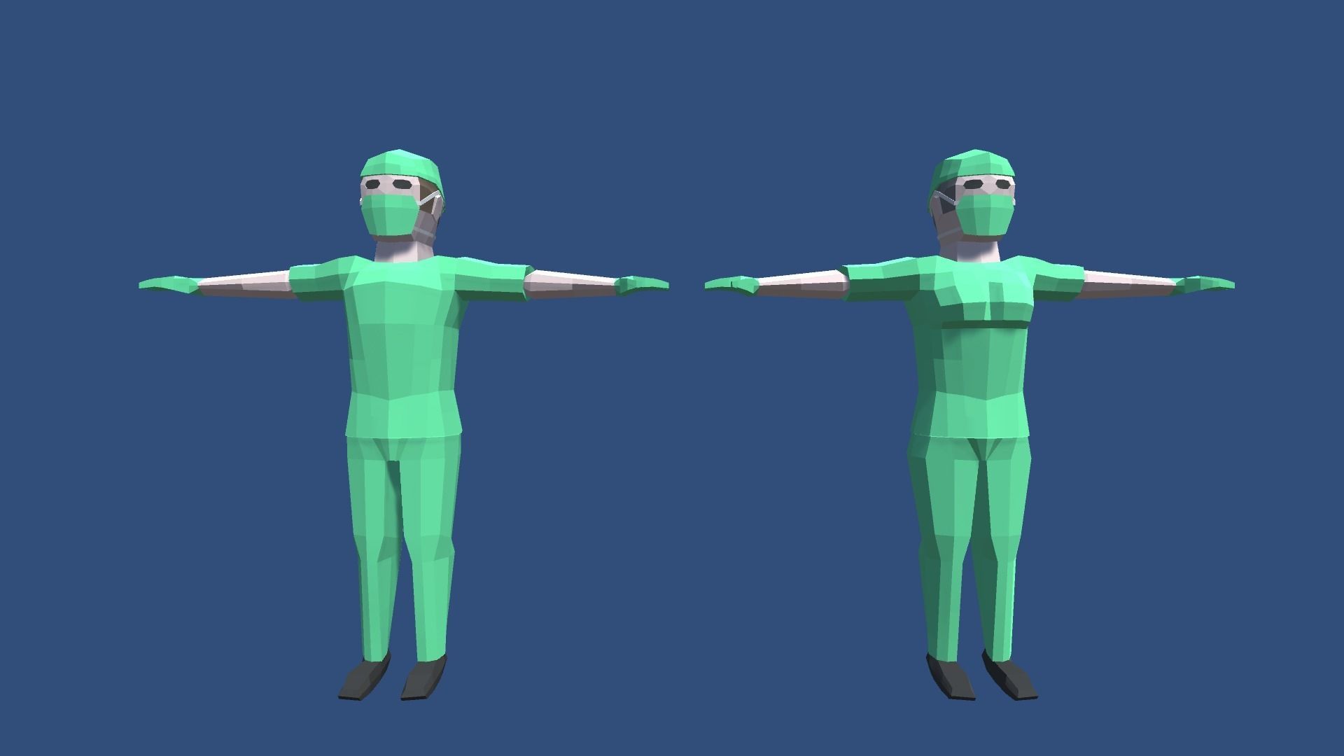 9t5 Low Poly Characters - Occupations Low-poly 3D model_16