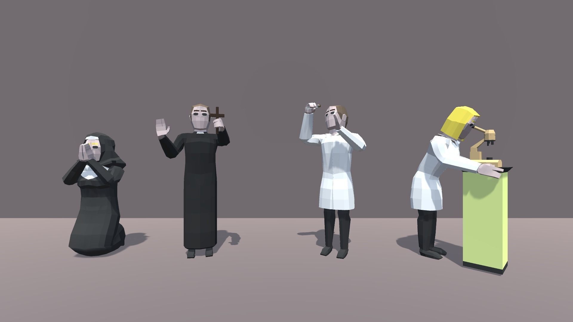 9t5 Low Poly Characters - Occupations Low-poly 3D model_23