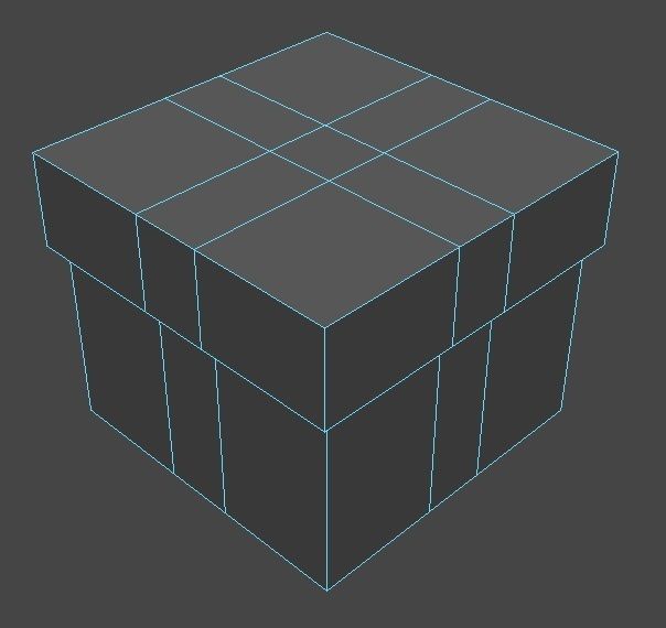Box - Gift Box 01 Low-poly 3D model_2