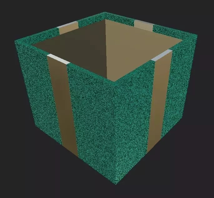 Box - Gift Box 01 Low-poly 3D model_0