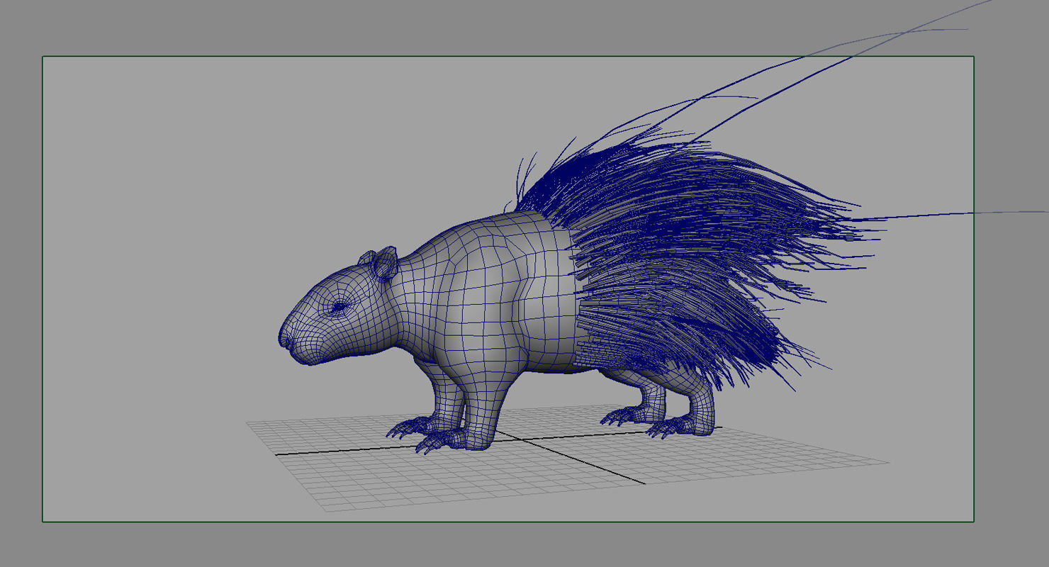 porcupine 3d model 3D model_4