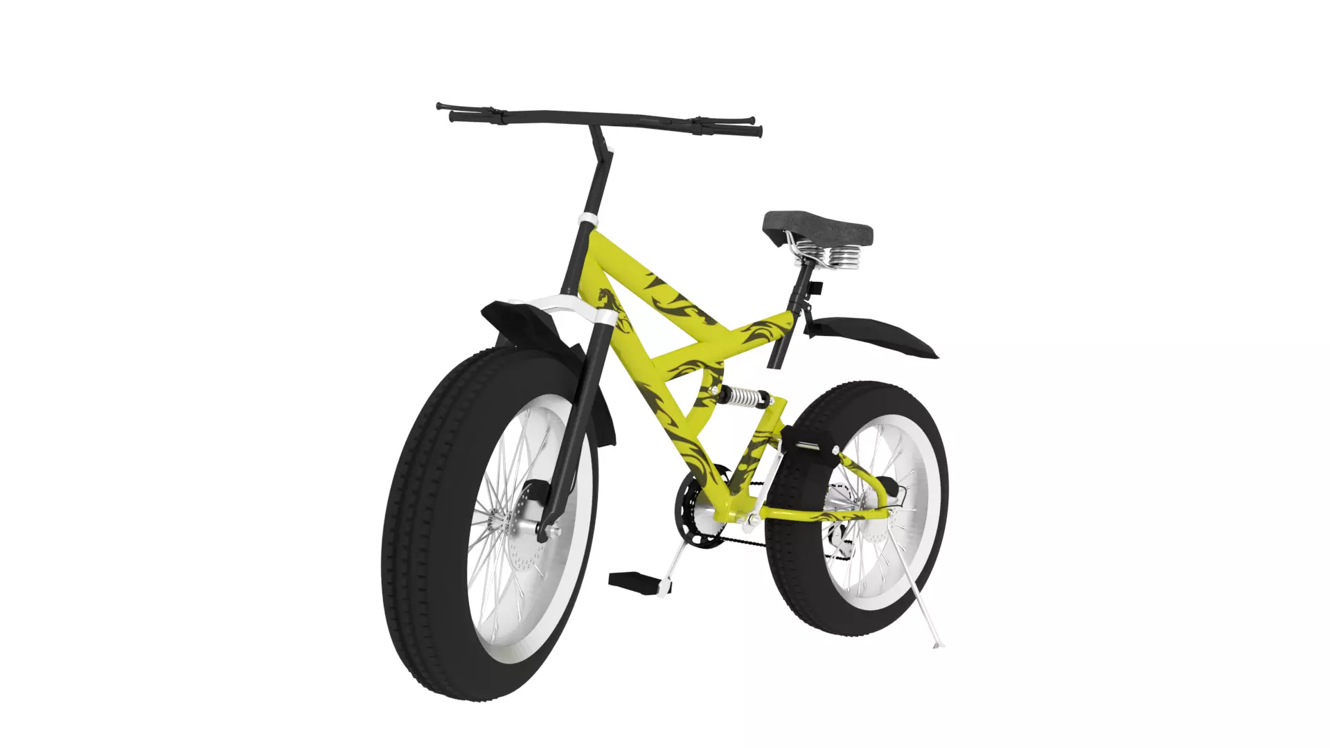 cycle fat tire bike 3D print model