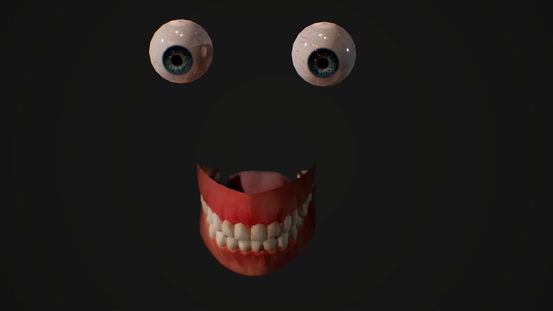 Male head rigged Low-poly 3D model_9