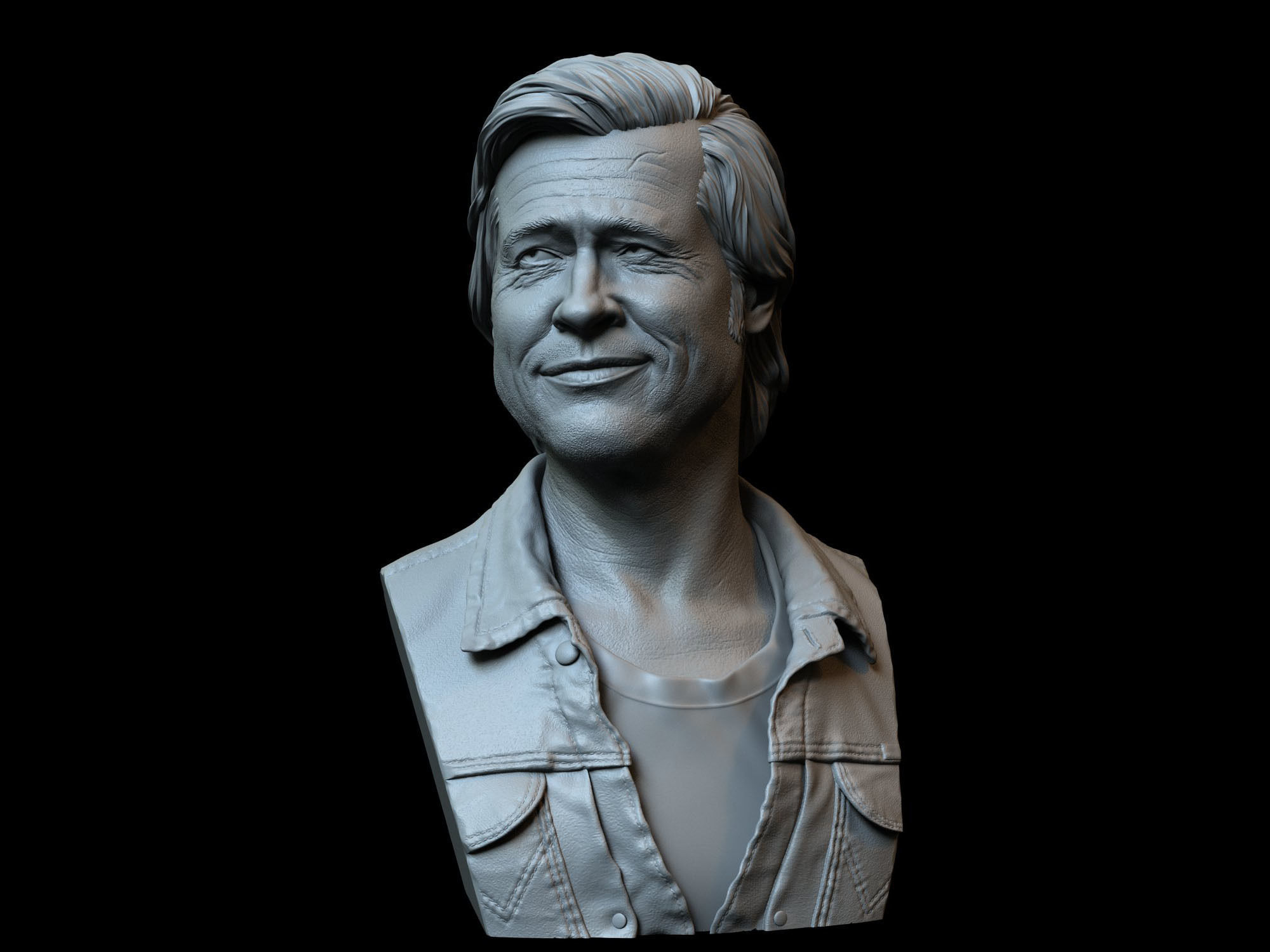 Brad Pitt 3D print model_1