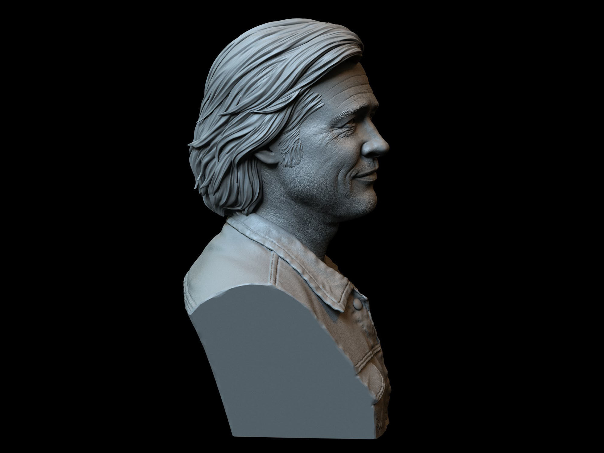 Brad Pitt 3D print model_8
