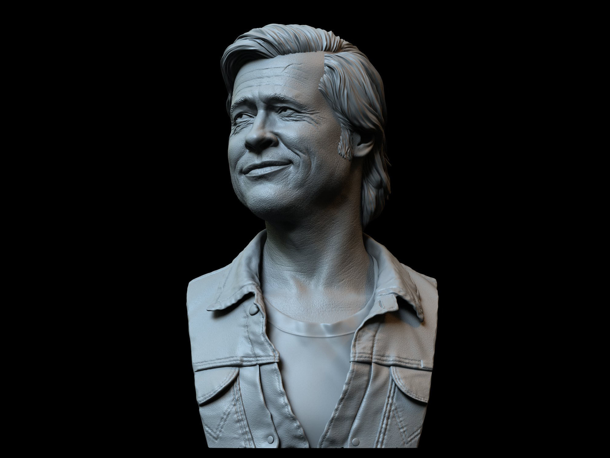 Brad Pitt 3D print model_10