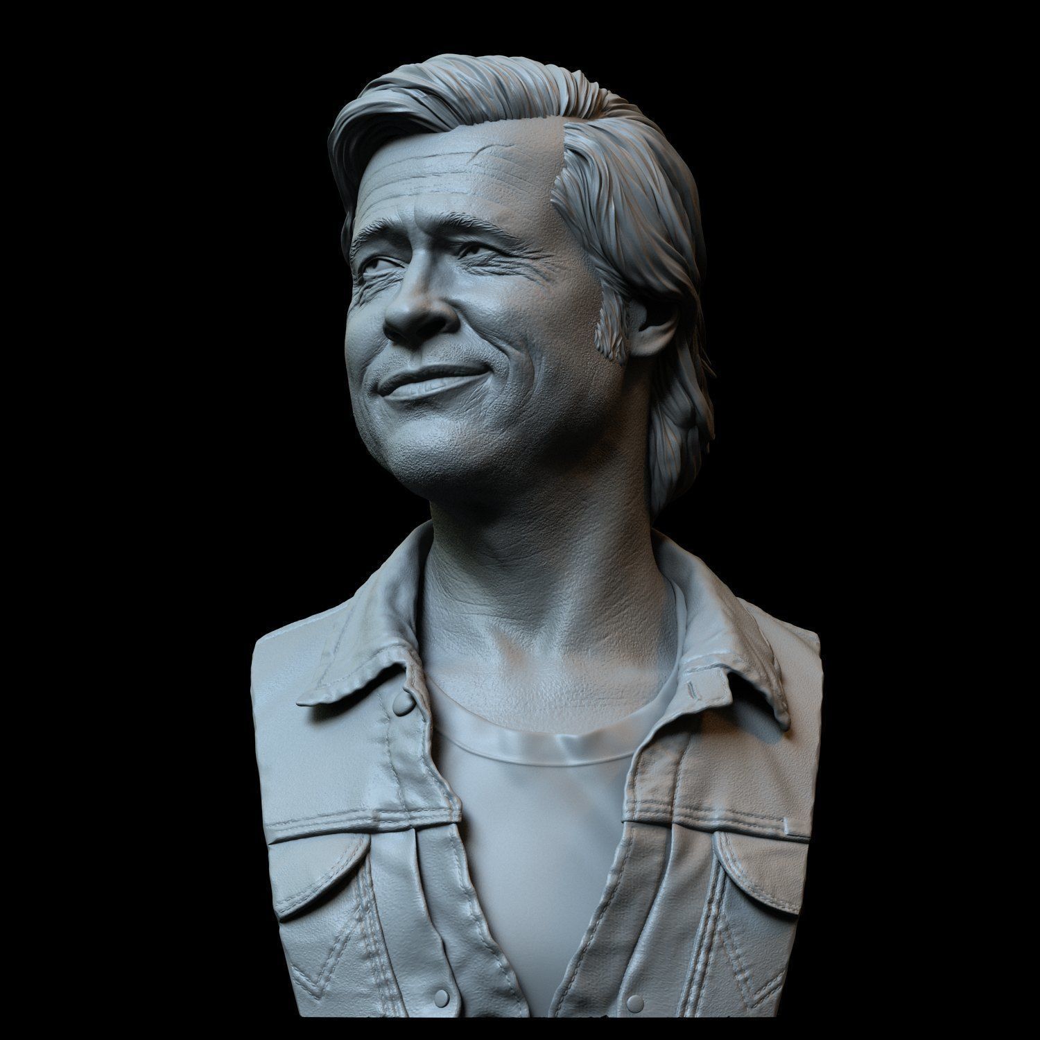 Brad Pitt 3D print model_20