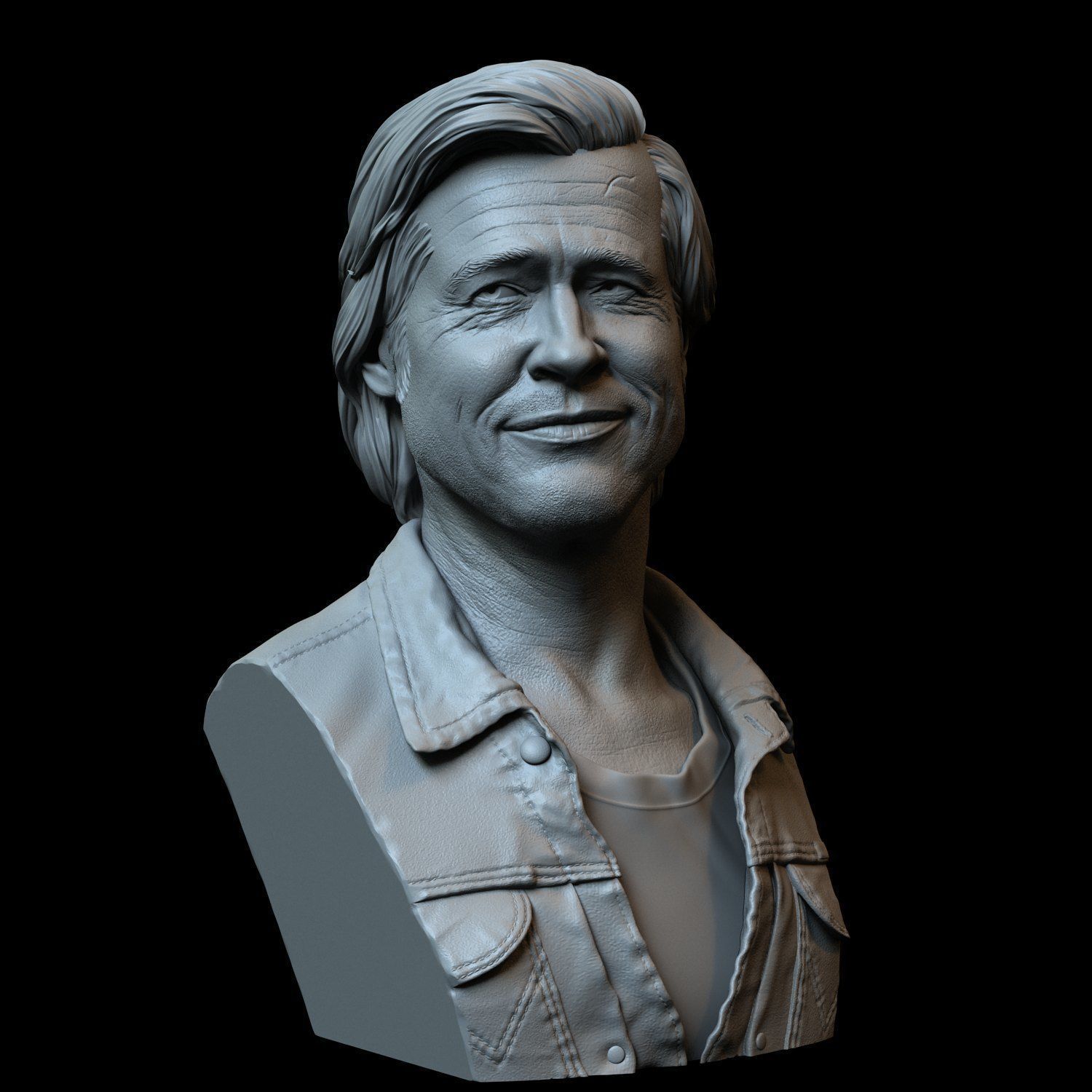 Brad Pitt 3D print model_11