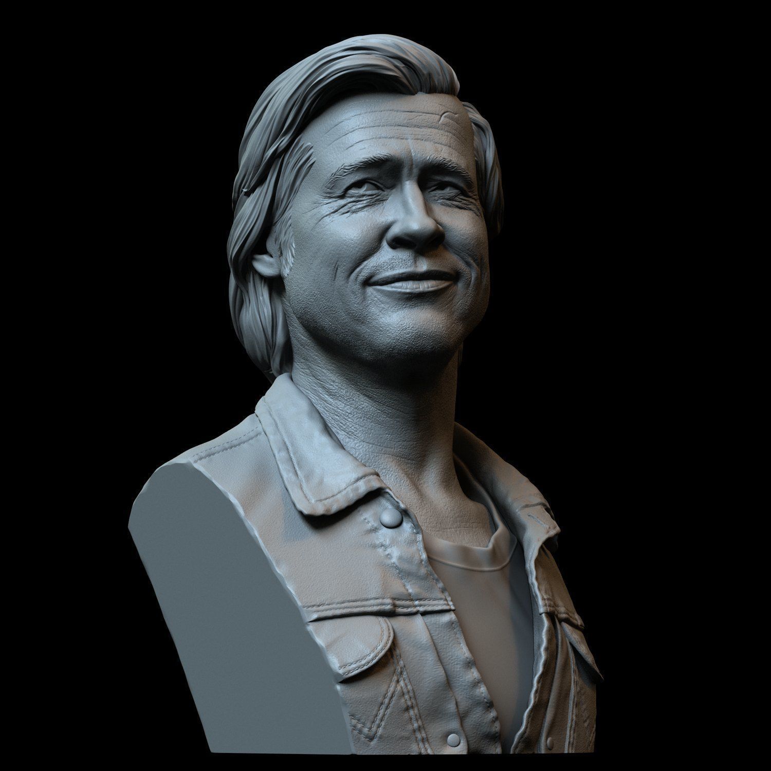 Brad Pitt 3D print model_19