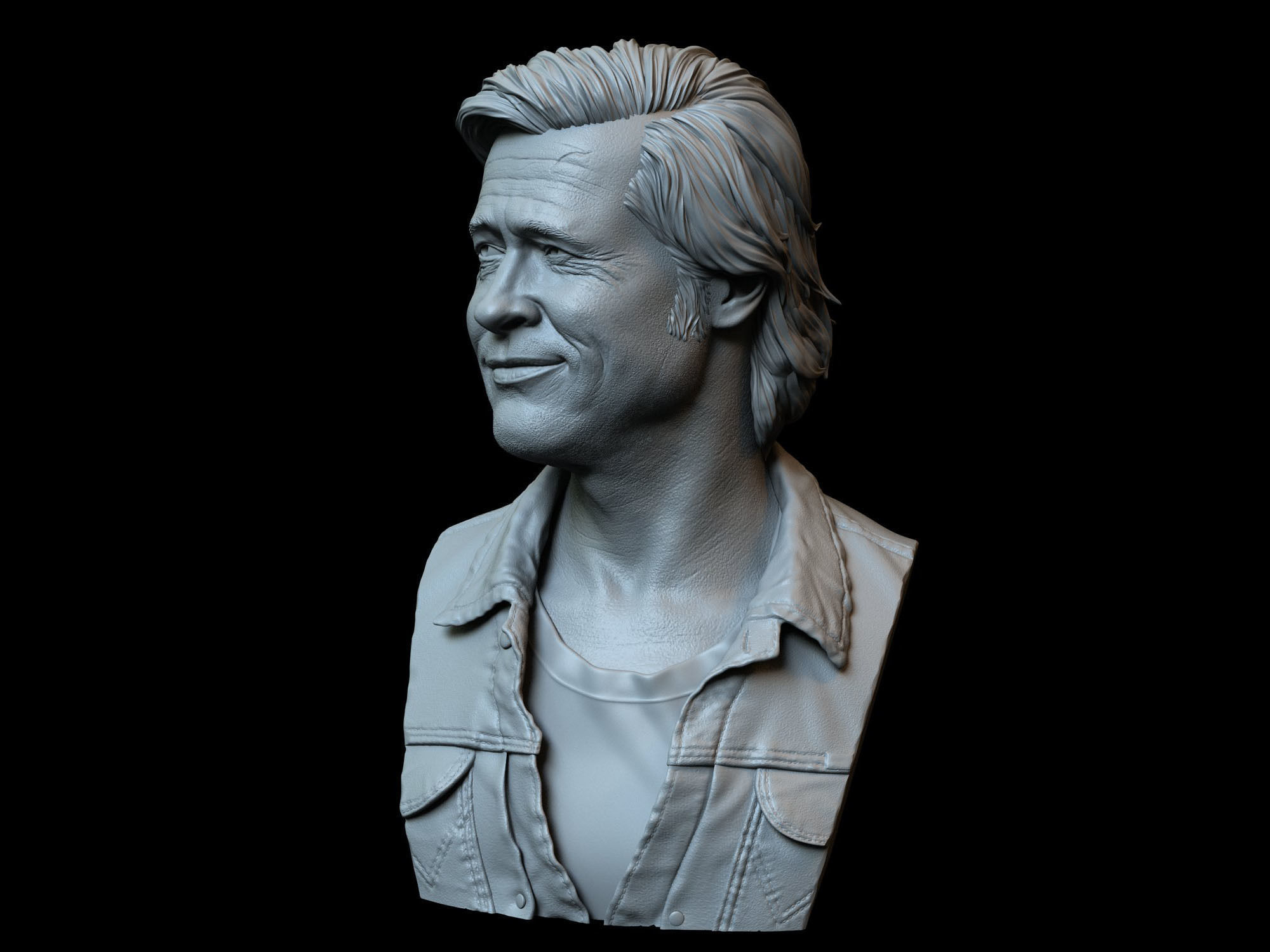 Brad Pitt 3D print model_3