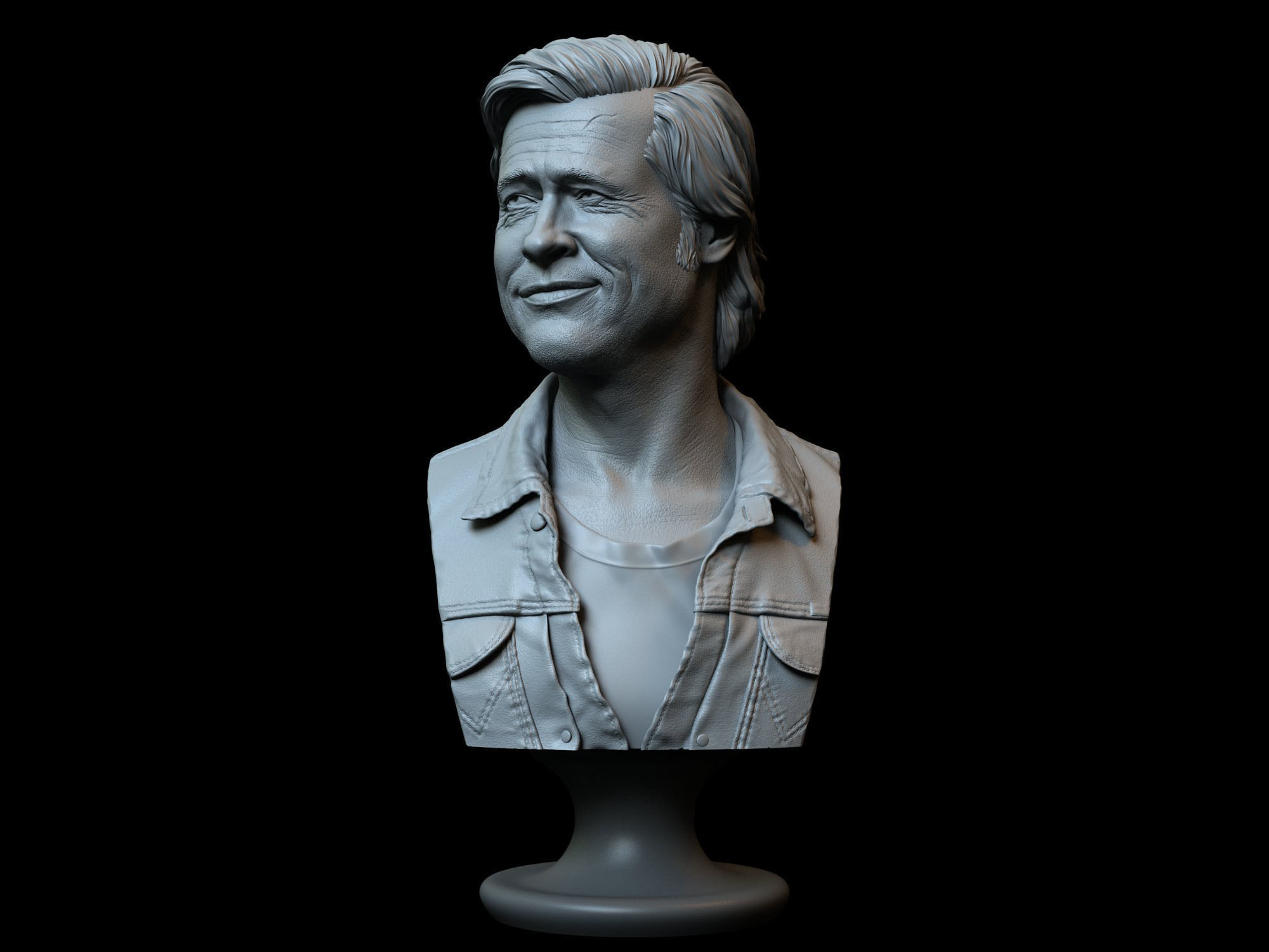 Brad Pitt 3D print model_4