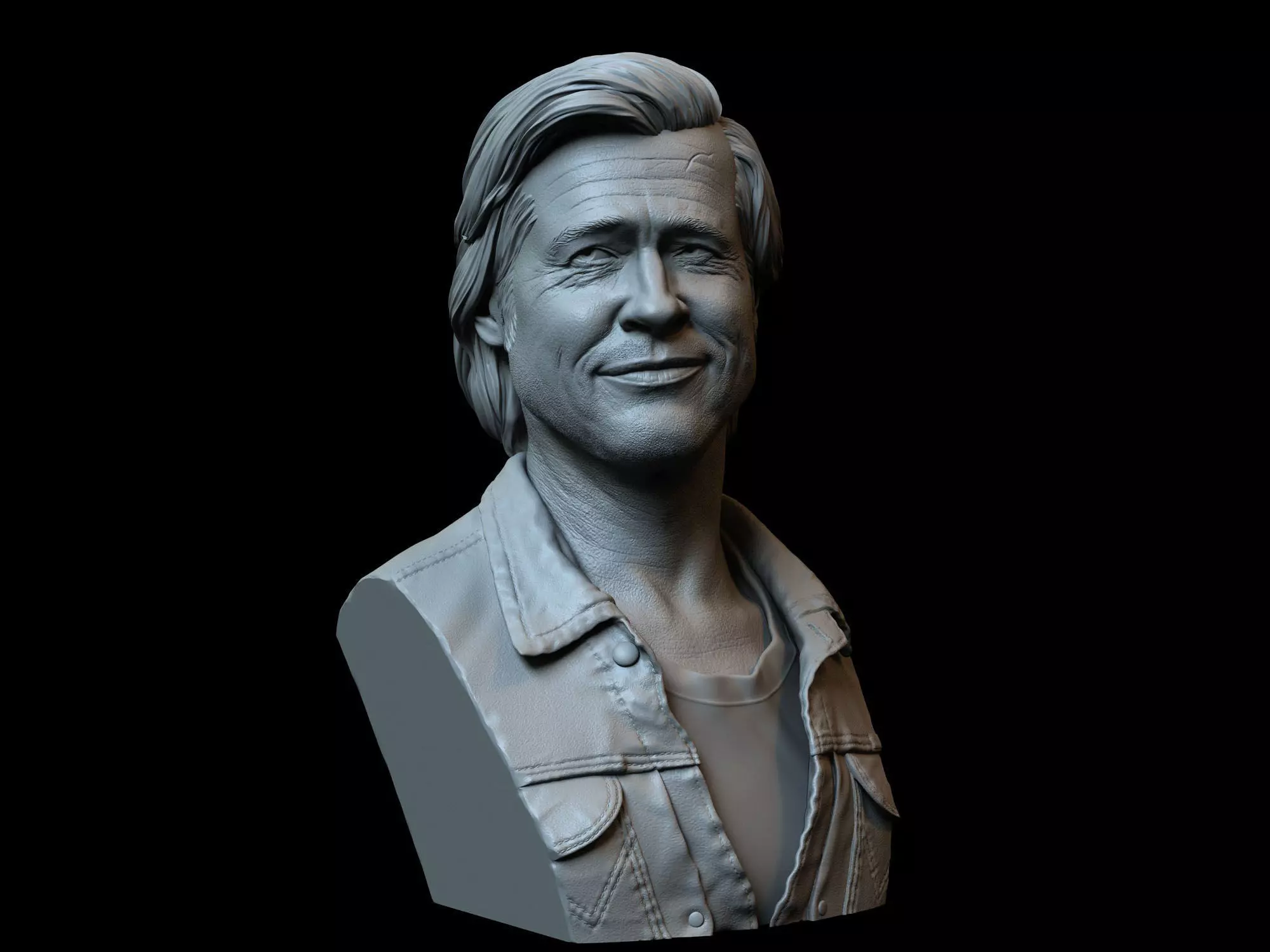 Brad Pitt 3D print model_0
