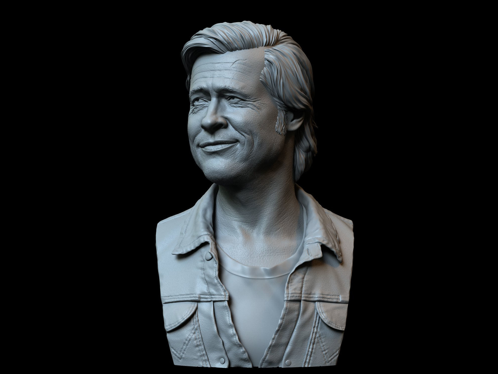 Brad Pitt 3D print model_2