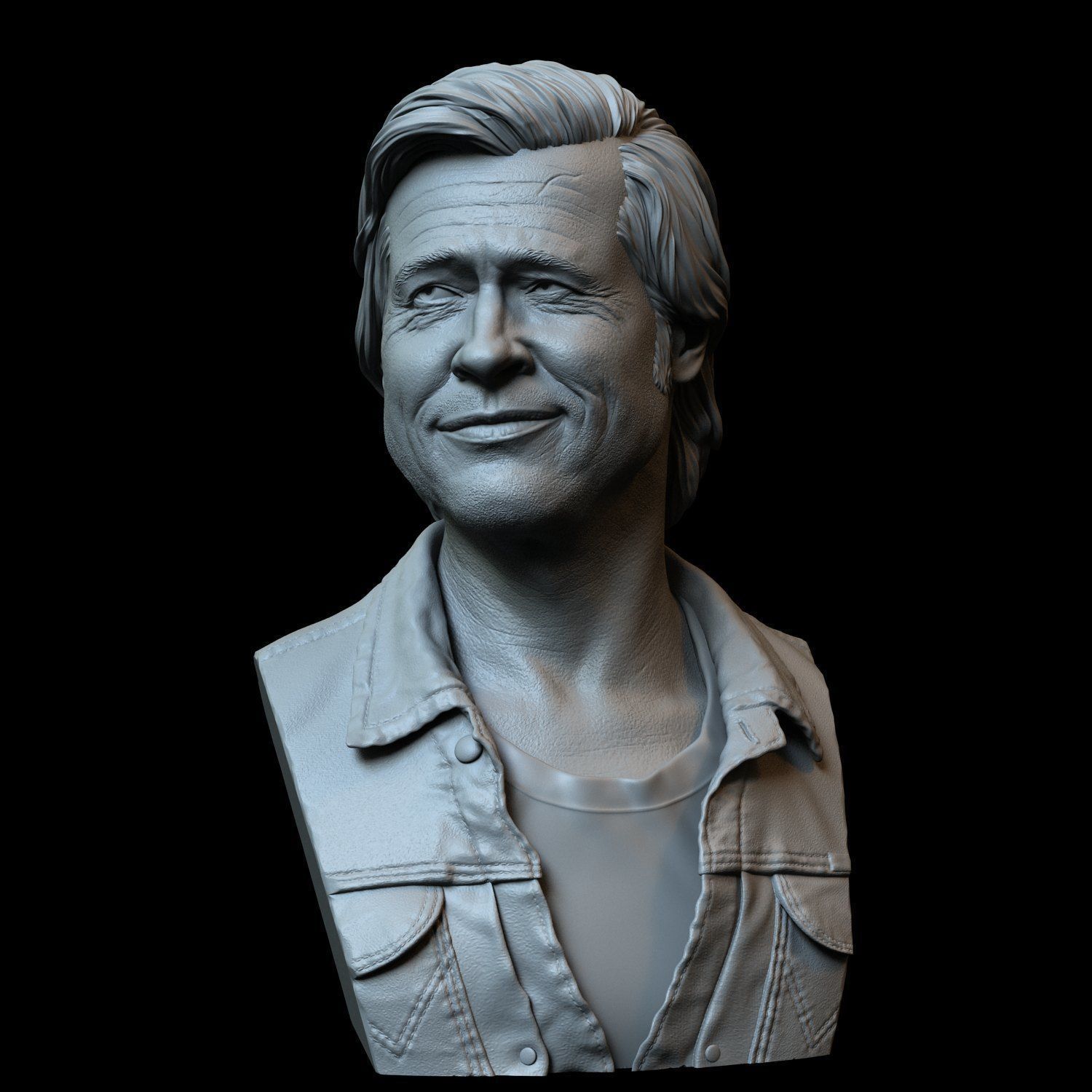 Brad Pitt 3D print model_12