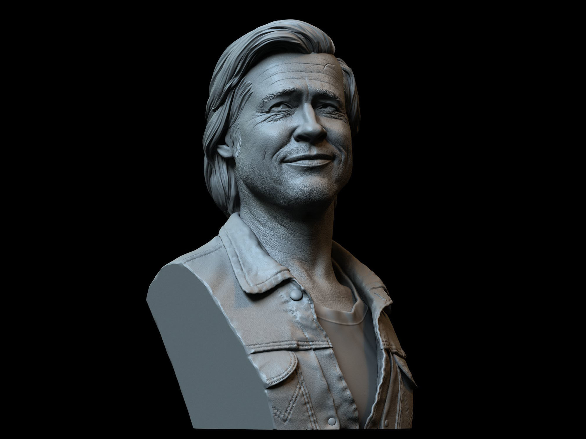 Brad Pitt 3D print model_9