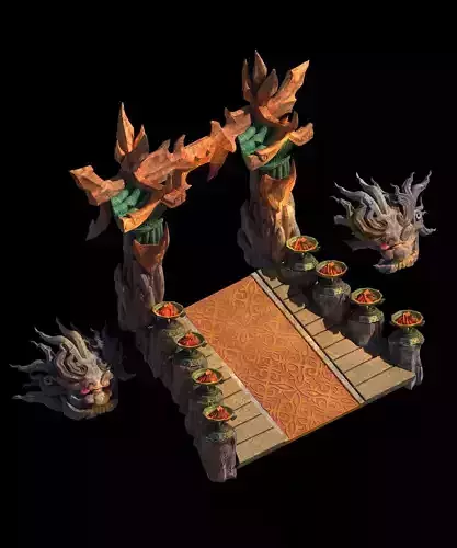 on cliff religious altar Zoroastrianism portal 01