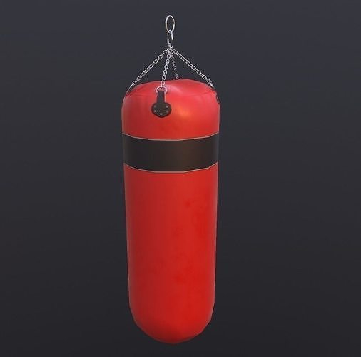 Punching bag Low-poly 3D model