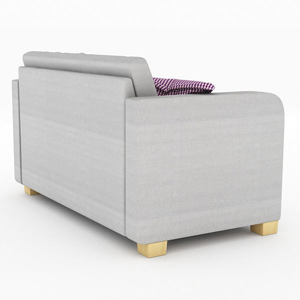 SOLSTA plaid blanket on chair 3D model_12