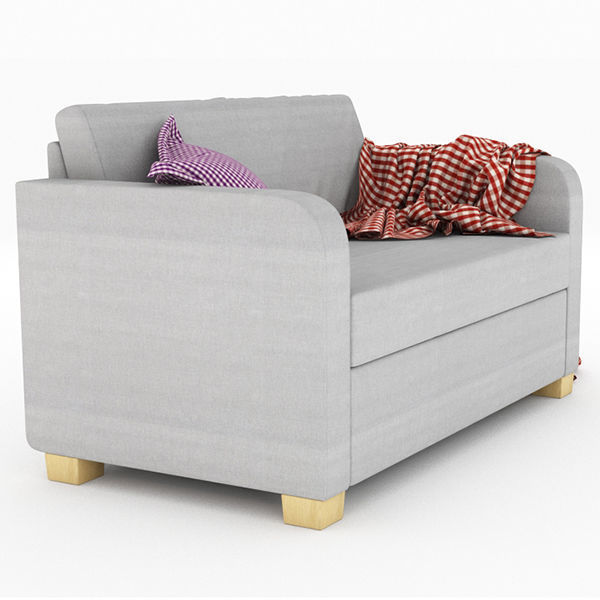 SOLSTA plaid blanket on chair 3D model_10