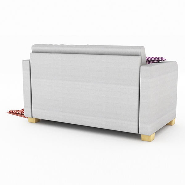 SOLSTA plaid blanket on chair 3D model_13