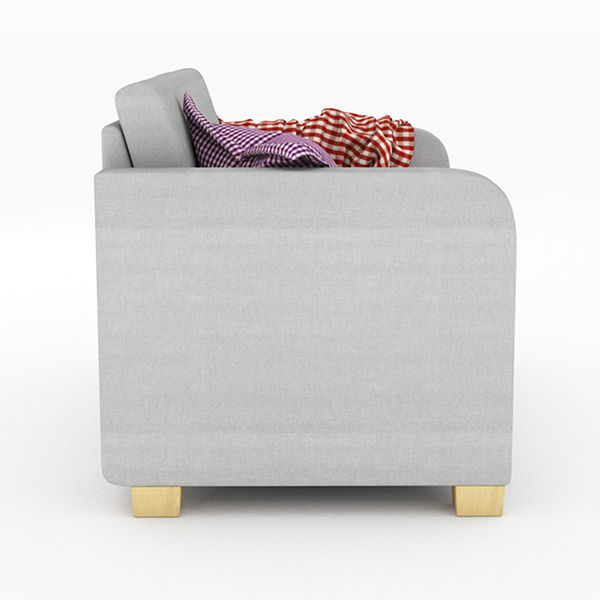 SOLSTA plaid blanket on chair 3D model_11