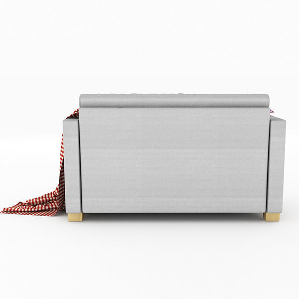 SOLSTA plaid blanket on chair 3D model_2