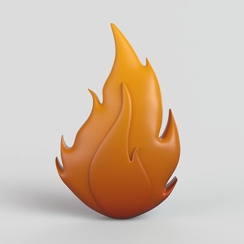 Cartoon Fire 3D model