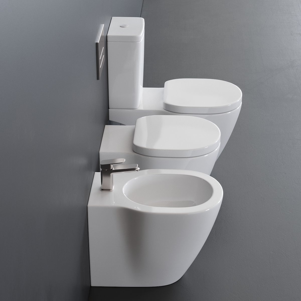Ideal Standard Connect WC Low-poly 3D model_1