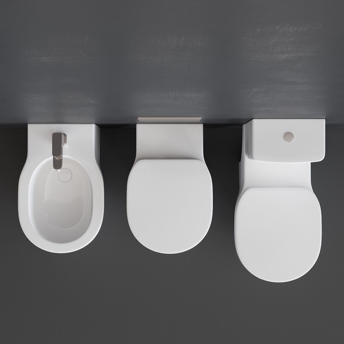 Ideal Standard Connect WC Low-poly 3D model_3