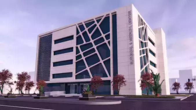 Medical- Surgical Center 3Ds Model and 2Ds Plans 3D model