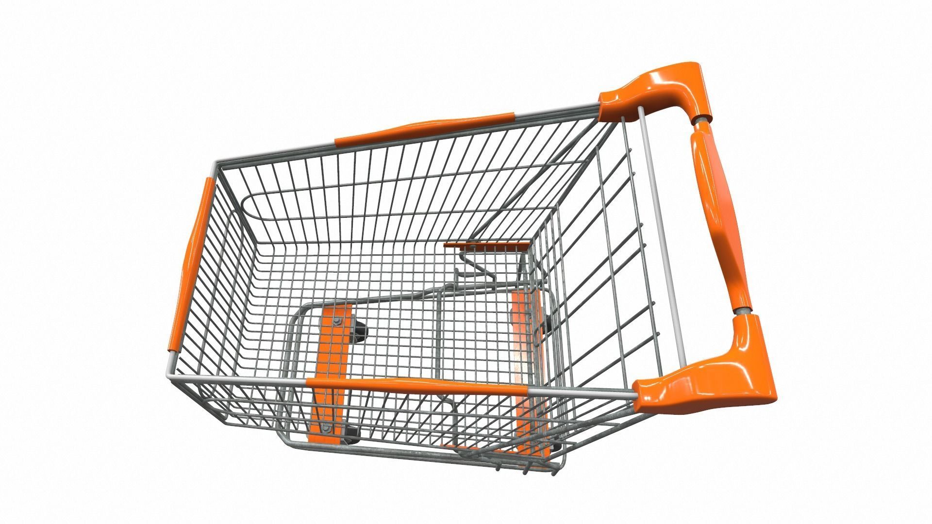 Shopping cart 2 3D model_3