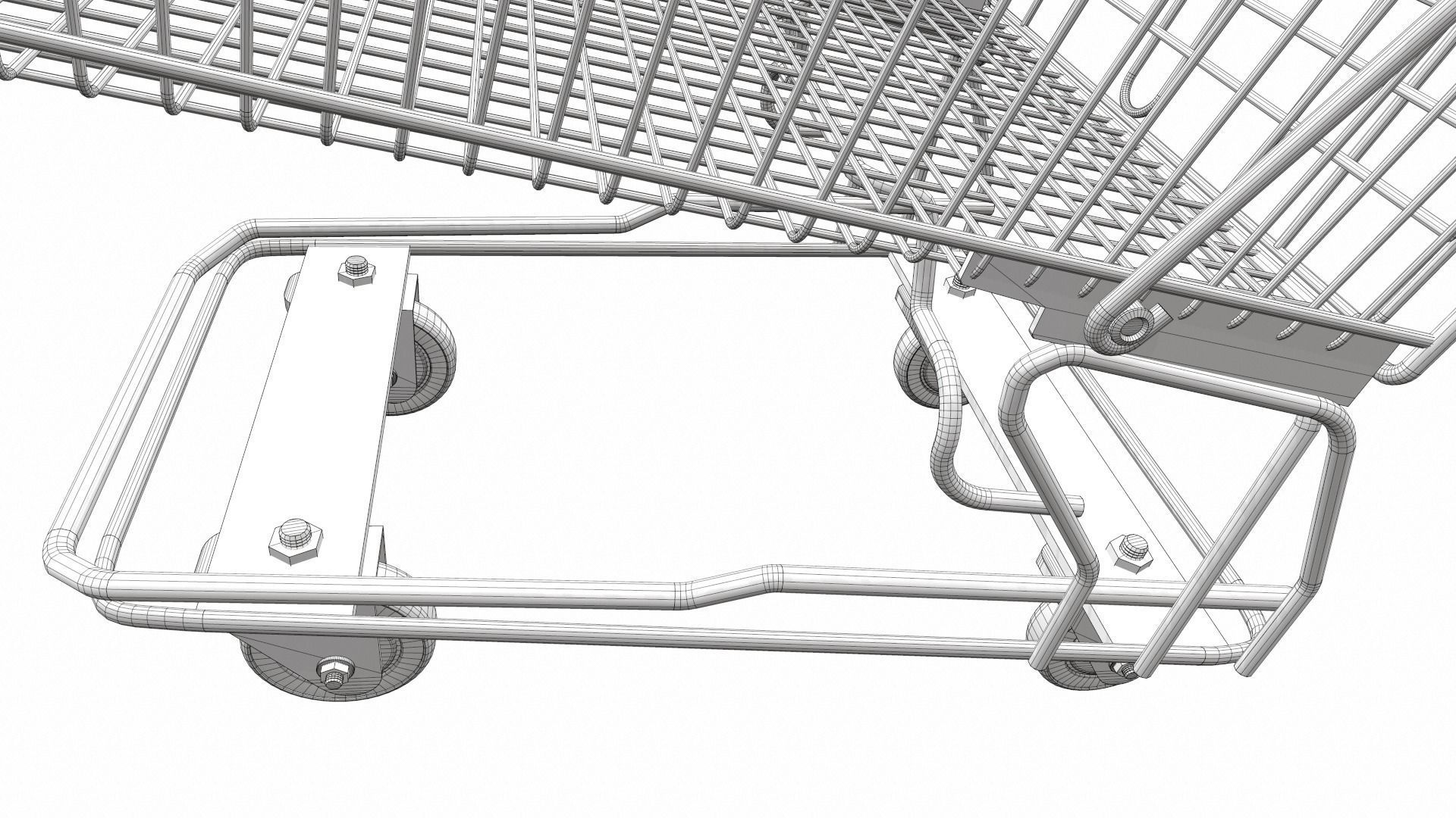 Shopping cart 2 3D model_12