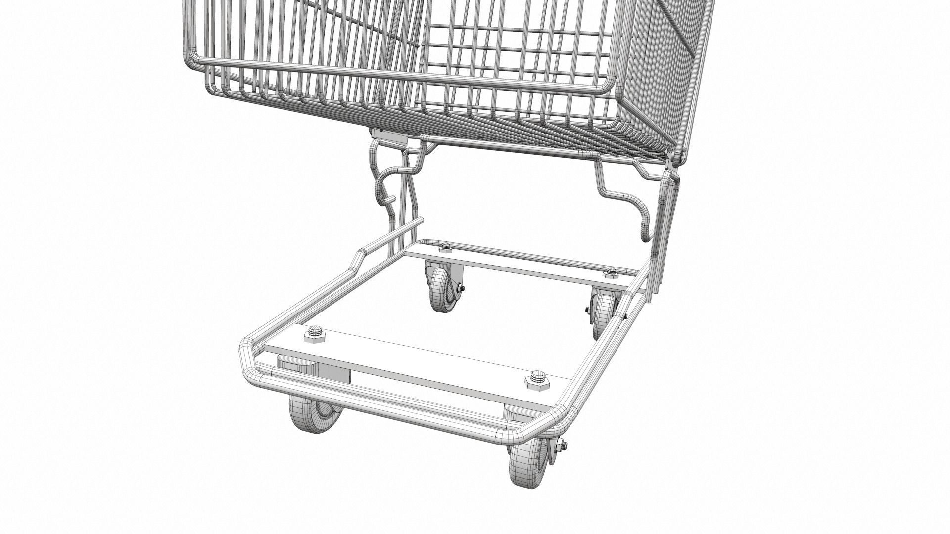 Shopping cart 2 3D model_13