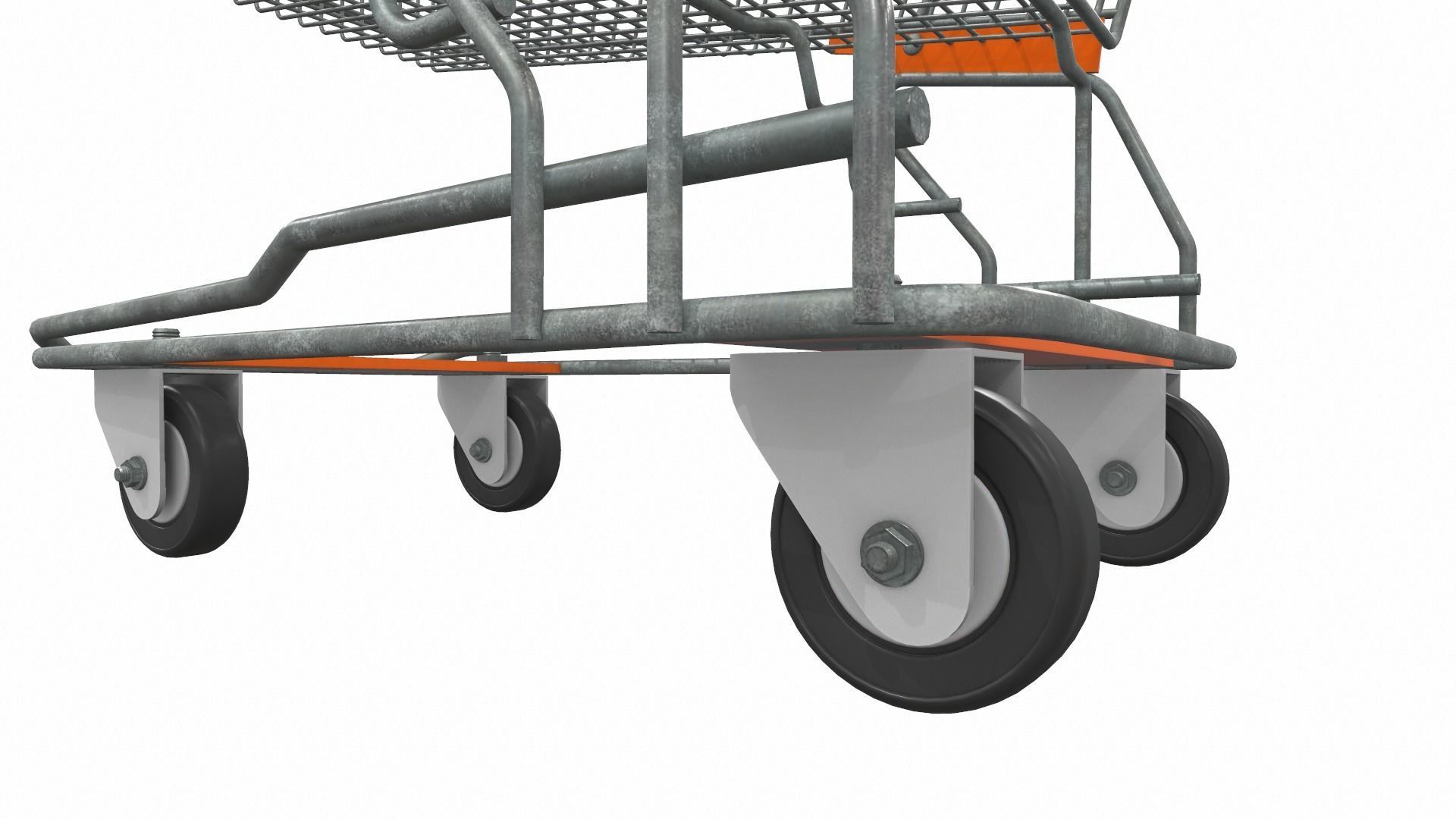 Shopping cart 2 3D model_5