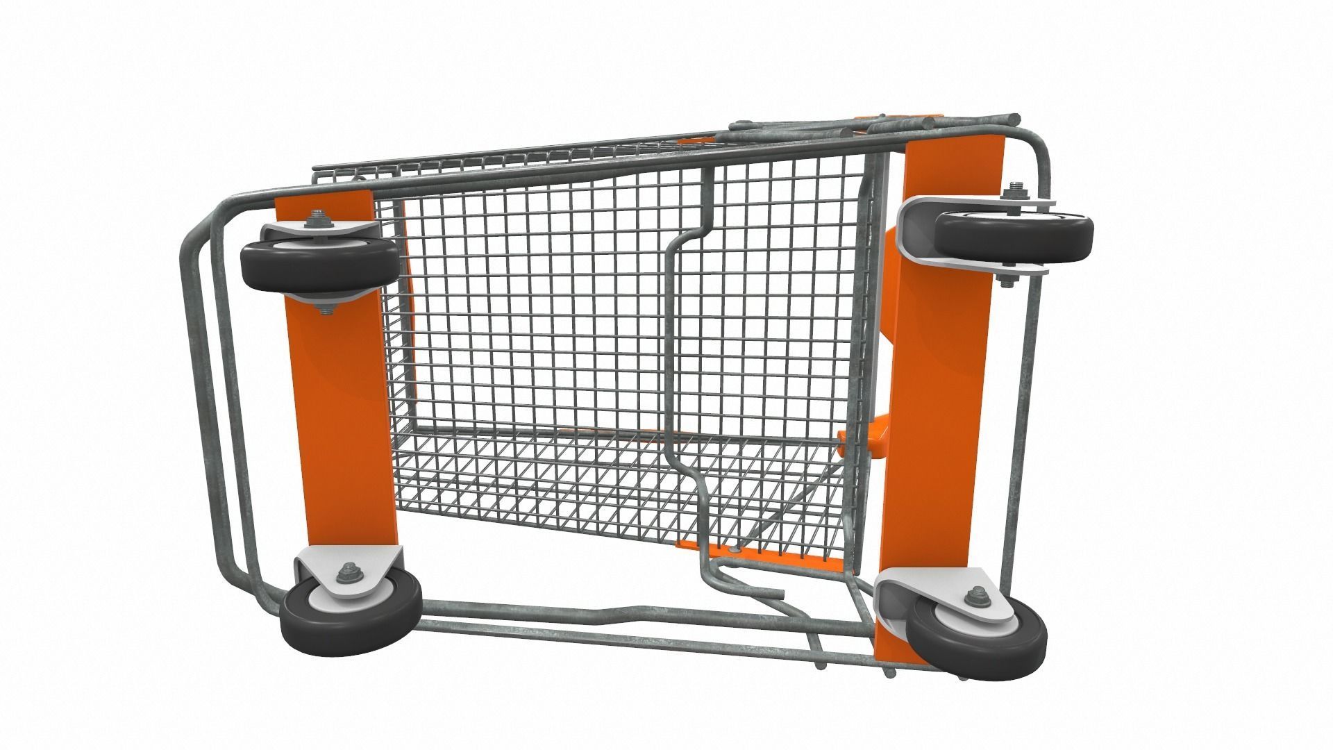 Shopping cart 2 3D model_4
