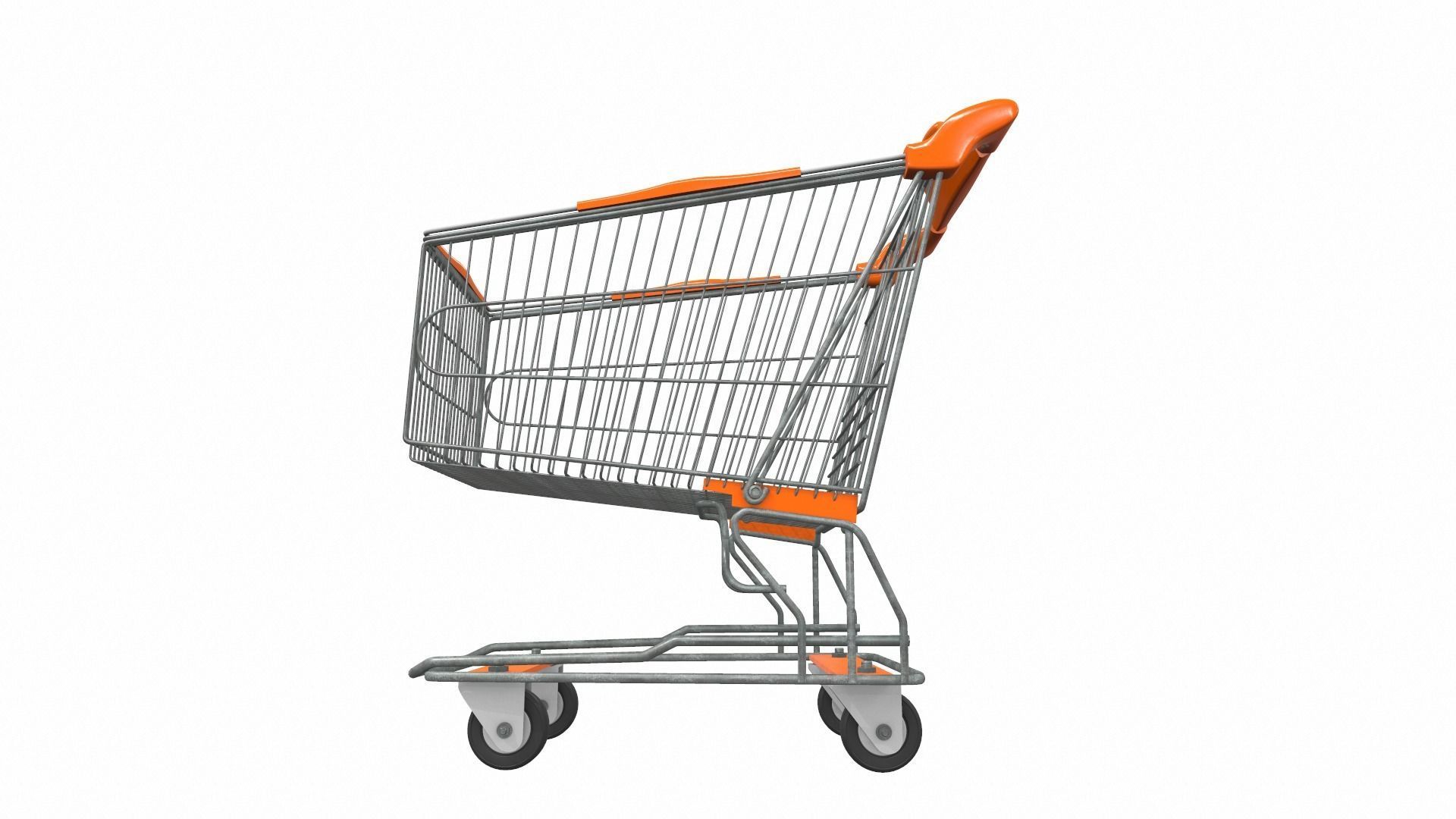 Shopping cart 2 3D model_2