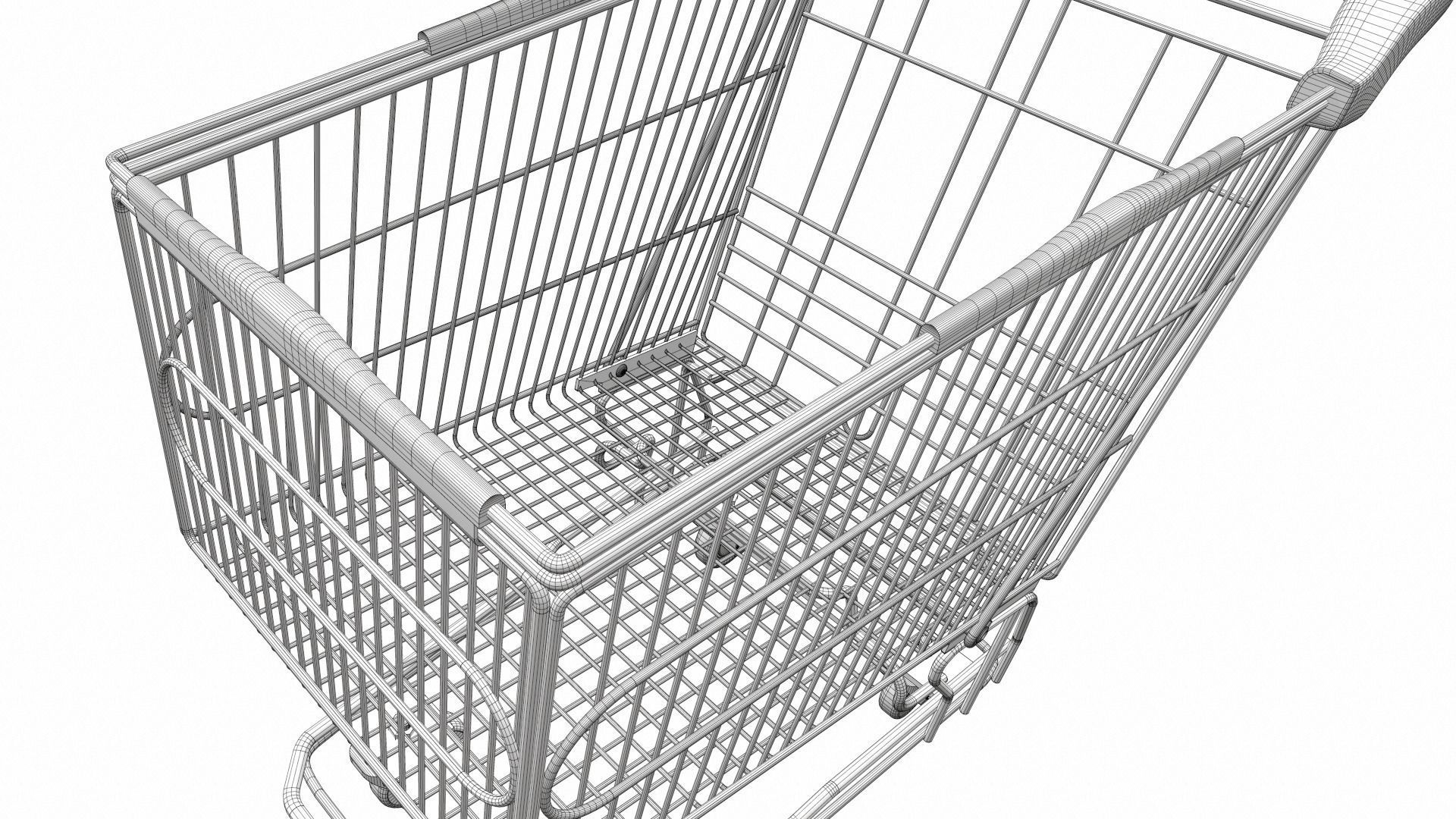Shopping cart 2 3D model_11