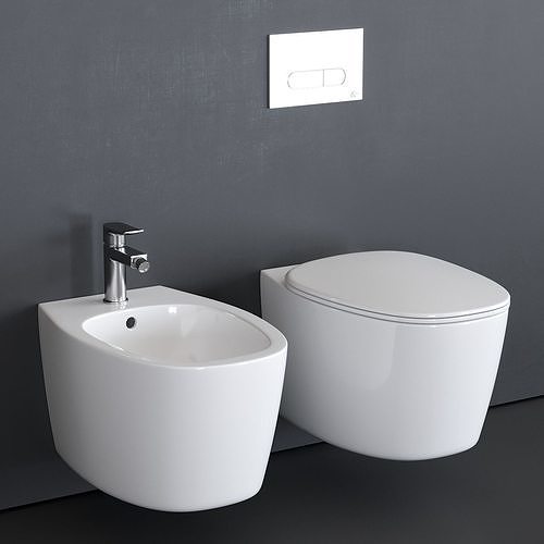 Ideal Standard Dea Wall-Hung WC Low-poly 3D model