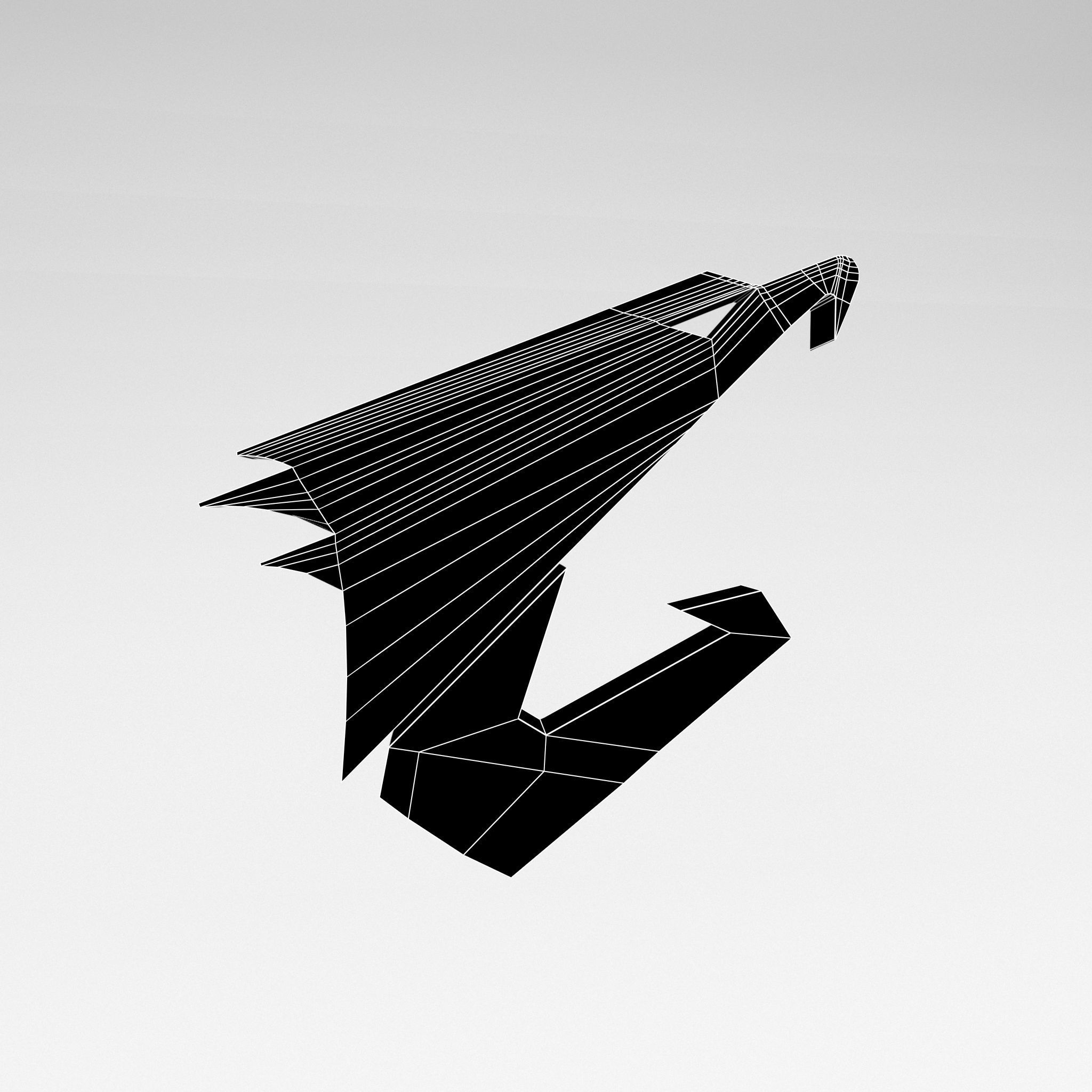 Aorus Logo v1 006 Free low-poly 3D model_5