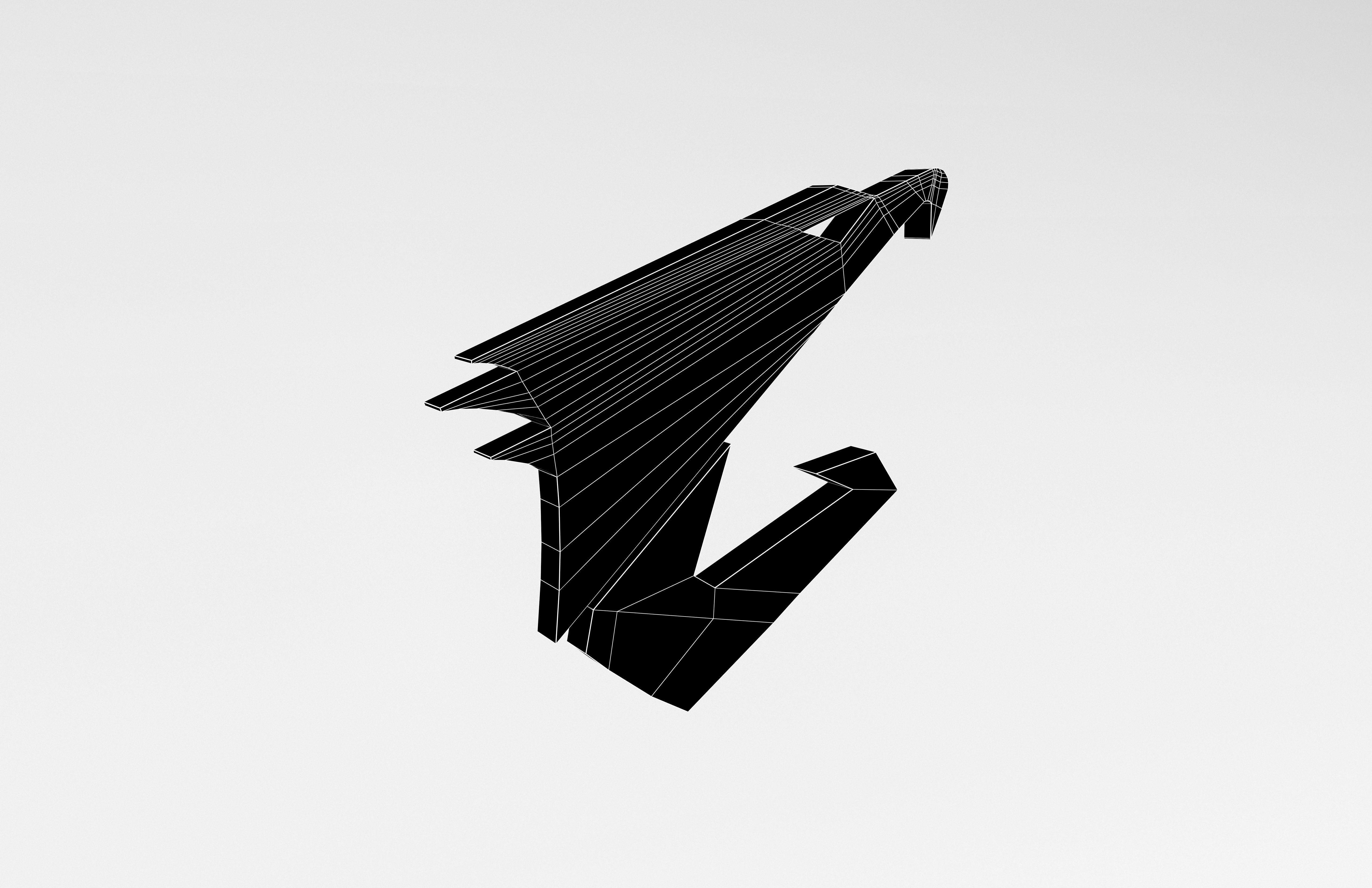 Aorus Logo v1 006 Free low-poly 3D model_6